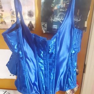 Blue Corset Top